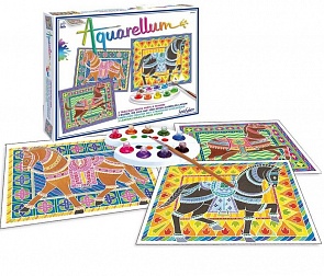 Акварельная раскраска Цирковые лошади (SentoSphere, 6090k)